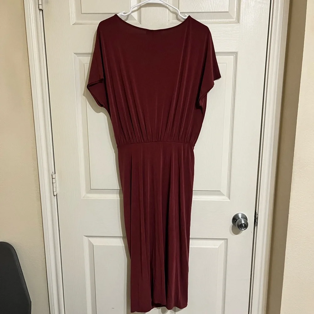 Anthropologie Moulinette Soeurs Asymmetrical Wine Dress - Picture 6 of 9